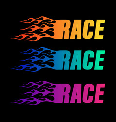 Fire Race Decal