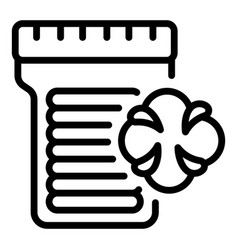 Medical Pill Bottle And Fourleaf Clover Icon