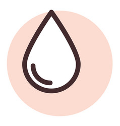 Menstrual Blood Drop On A White Background