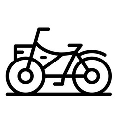 Small Bike Rent Icon Outline System