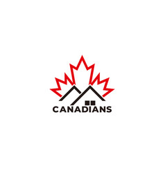 Canadian Leaf Property Symbol Logo