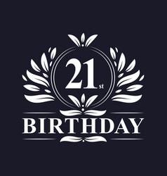 21st Birthday Logo 21 Years Birthday Celebration