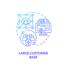 Large Customer Base Concept Icon