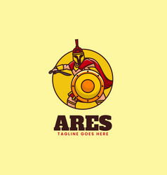 Logo Ares Simple Mascot Style