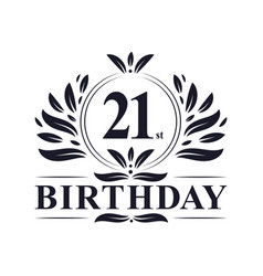 21 Years Birthday Logo 21st Birthday Celebration