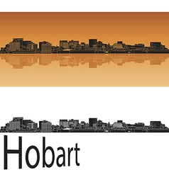 Hobart Skyline In Orange