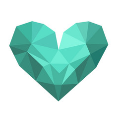 Origami Blue Green Paper Heart