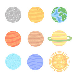 Planet Set Solar System For Printing