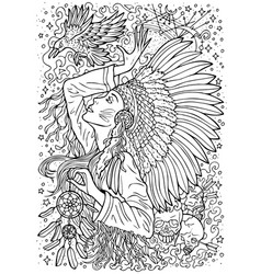 Fantasy Hand Drawn Coloring Page