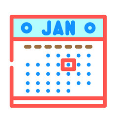 Calendar Pages List Color Icon