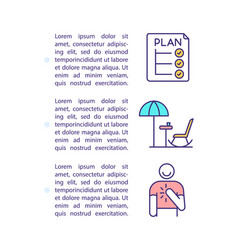 Self Care Plan Concept Icon With Text