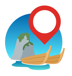 Phuket Thailand Landmark Pin Icon