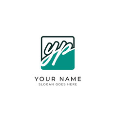 Y P Yp Initial Letter Alphabet Signature Icon