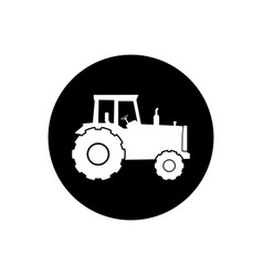 Agriculture Farming Tractor Rounded Icon Editable