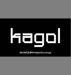 Kagol Modern Futuristic Geometric Font