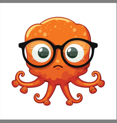 Octopus Cute Funny Cartoon Kawaii Clipart