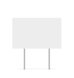 Yard Sign Isolated Blank Element Copy Space