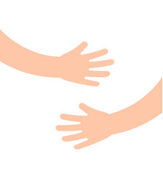 Two Human Hands Holding Or Embracing Something