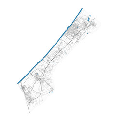 Gaza Strip Map Detailed Map Strip