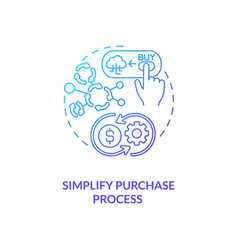 Simplifying Purchase Process Concept Icon