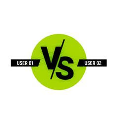 Vs Logo Icon Concept Typography Versus