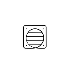 Cassette Air Conditioner Line Style Icon Design