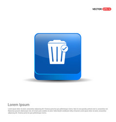 Delete Icon - 3d Blue Button