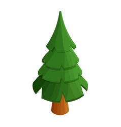 Fir Pine Tree Game Ui Asset Isometric In Cartoon