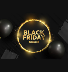 Realistic Black Friday Sale Background