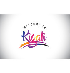 Kigali Welcome To Message In Purple Vibrant