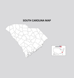 South Carolina Map State And District Map