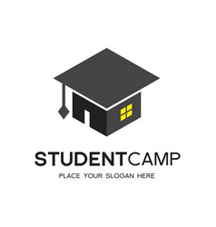 Student Room House Home Or Camp Logo Template