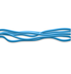 Bright Blue Wires On White Background