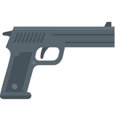 Investigator Pistol Icon Flat Isolated