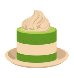 Matcha Cake With Cream