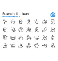 Music App Career Ladder And Buyer Line Icons