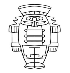 Nutcracker Isolated Coloring Page For Kids