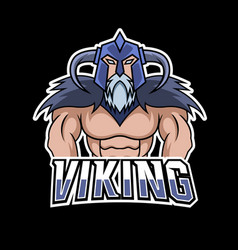 Angry Viking Sport Esport Logo Design Template