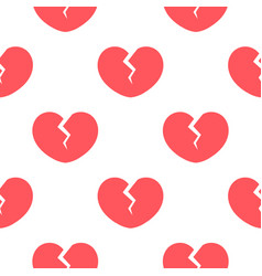 Broken Heart Seamless Pattern In Pink