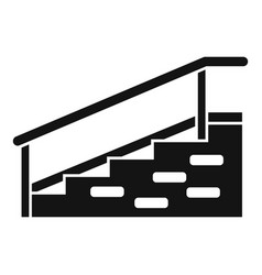 Hospital Stairs With Bar Icon Simple Style