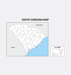 South Carolina Map Political Map Of