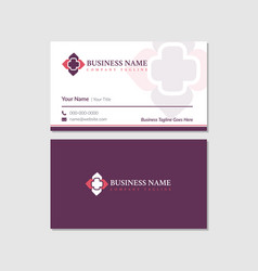 Medical And Nurse Business Card Design Wig Logo