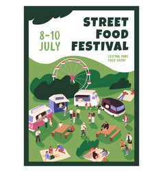 Advertising Poster Of Street Food Festival