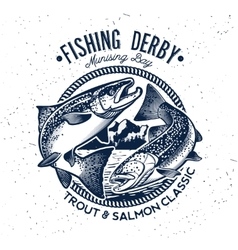 Fishing Logo Salmon Fish Icon