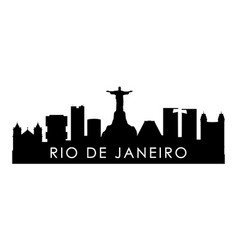 Rio De Janeiro Skyline Silhouette