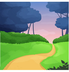 Game Level Background Magic Road And Fantasy