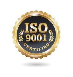 Iso 9001 Golden Emblem