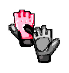 Power Fitness Gloves Game Pixel Art