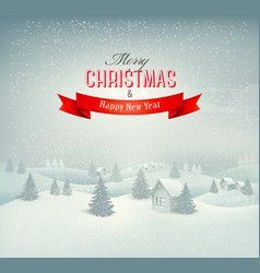 Christmas Winter Landscape Background