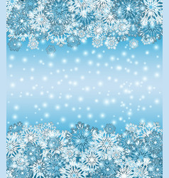 Winter Banner With Snowflakes